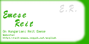 emese reit business card